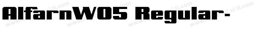 AlfarnW05 Regular字体转换